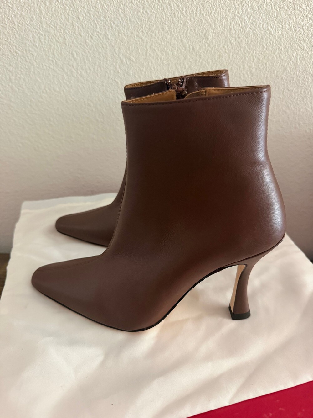 Staud CAMI ANKLE BOOT CLOVE LEATHER size 35 5 - Picture 5 of 9